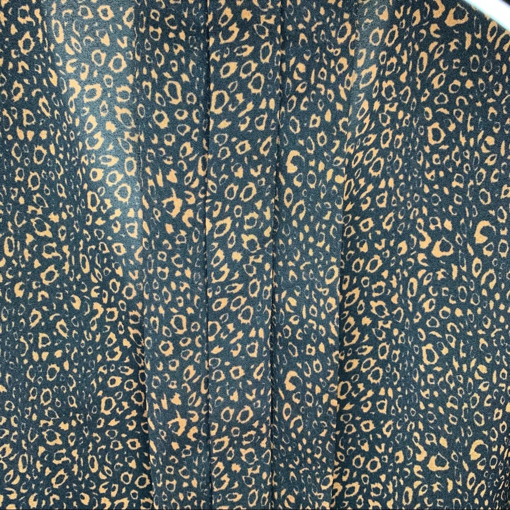 Mind Code Black And Brown Print With Ruffle Detai… - image 2